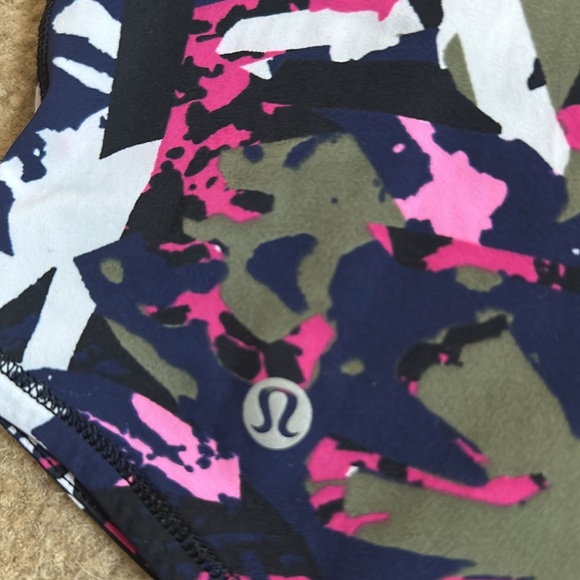 LULULEMON Fast Lane Singlet Pop Cut Boom Juice Multi / Black - Picture 14 of 15